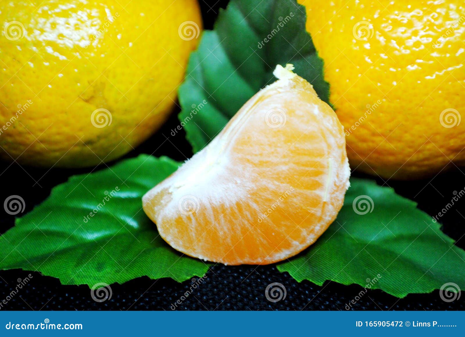 Mandarins on a Black Background Stock Photo Image of sour, organic