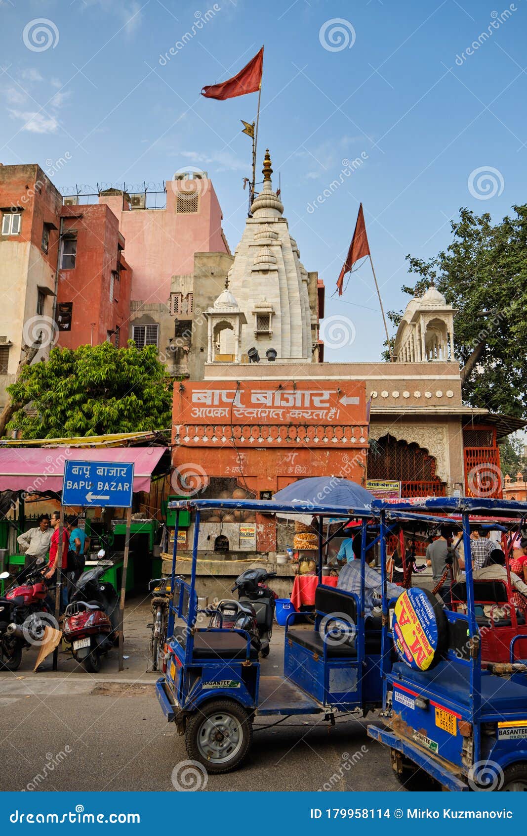 Mandir Shri Hanuman Ji Hindu Tempel In Jaipur, Rajasthan ...