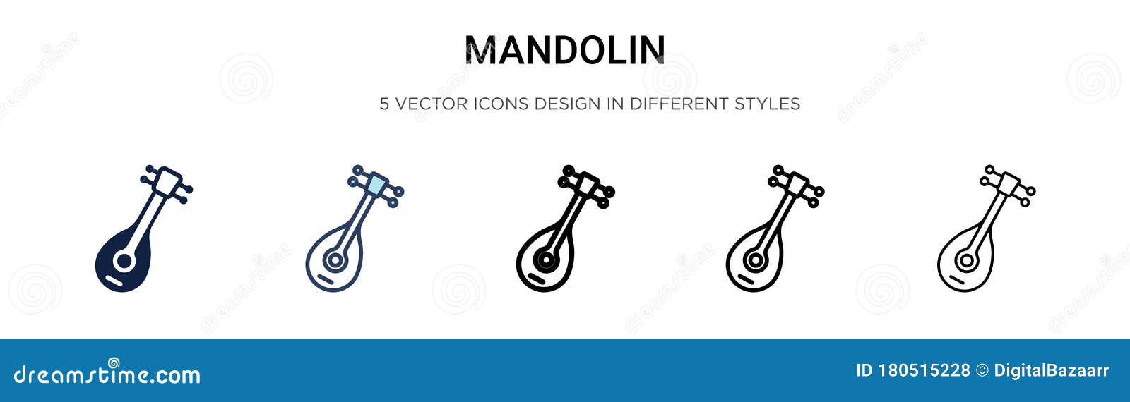 Download Mandolin Icon In Filled, Thin Line, Outline And Stroke ...