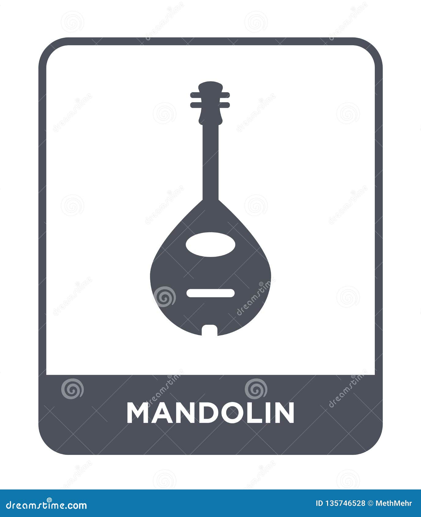 Download Mandolin Icon In Trendy Design Style. Mandolin Icon ...