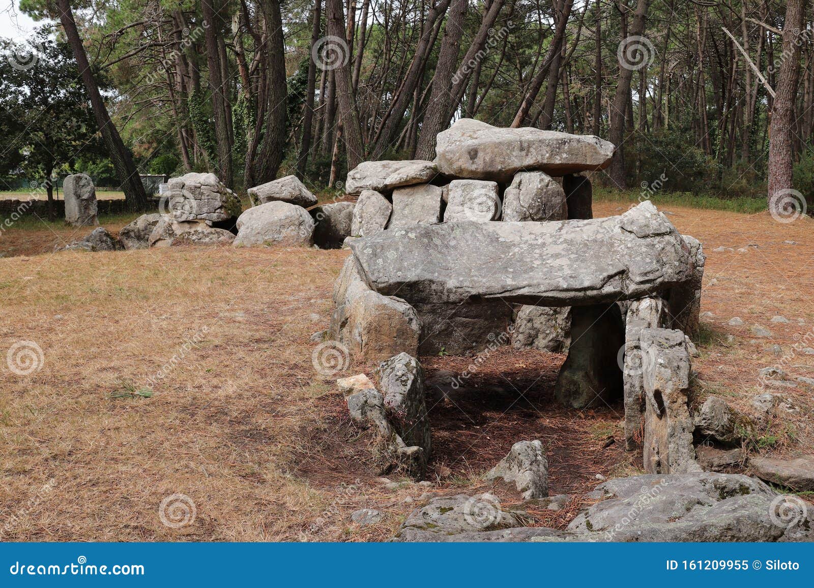 mane kerioned dolmens also dolmen house of the dwarfs - megalithic monument, carnac