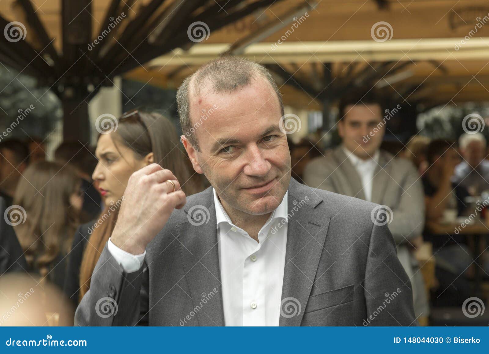 Manfred Weber Visited Zagreb, Croatia Editorial Image - Image of ...