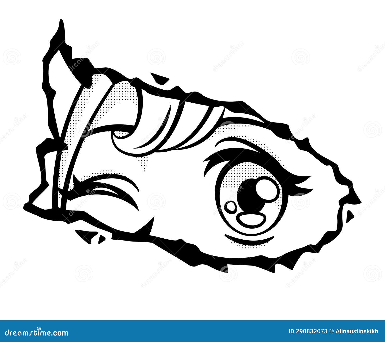 Manga Eyes Paper Stock Illustrations – 162 Manga Eyes Paper Stock  Illustrations, Vectors & Clipart - Dreamstime