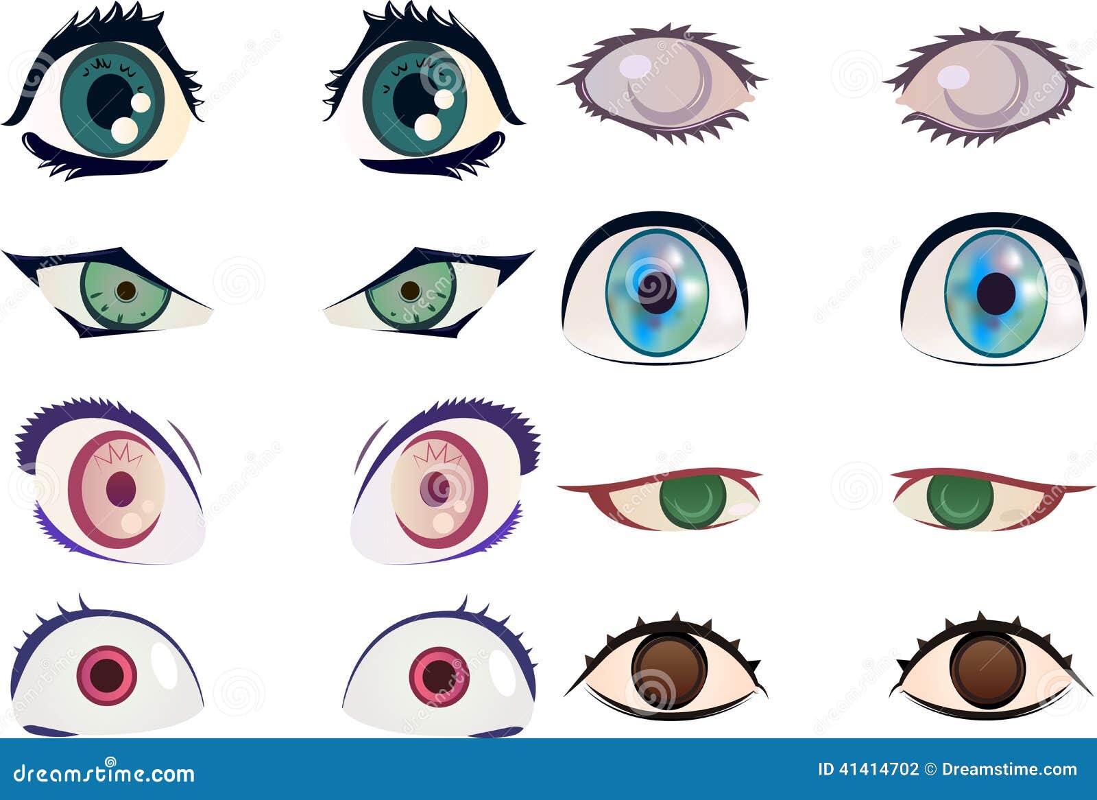 Manga/ojos del animado stock de ilustración. Ilustración de lindo - 41414702 Manga/ojos del animado stock de ilustración. Ilustración de lindo - 41414702
