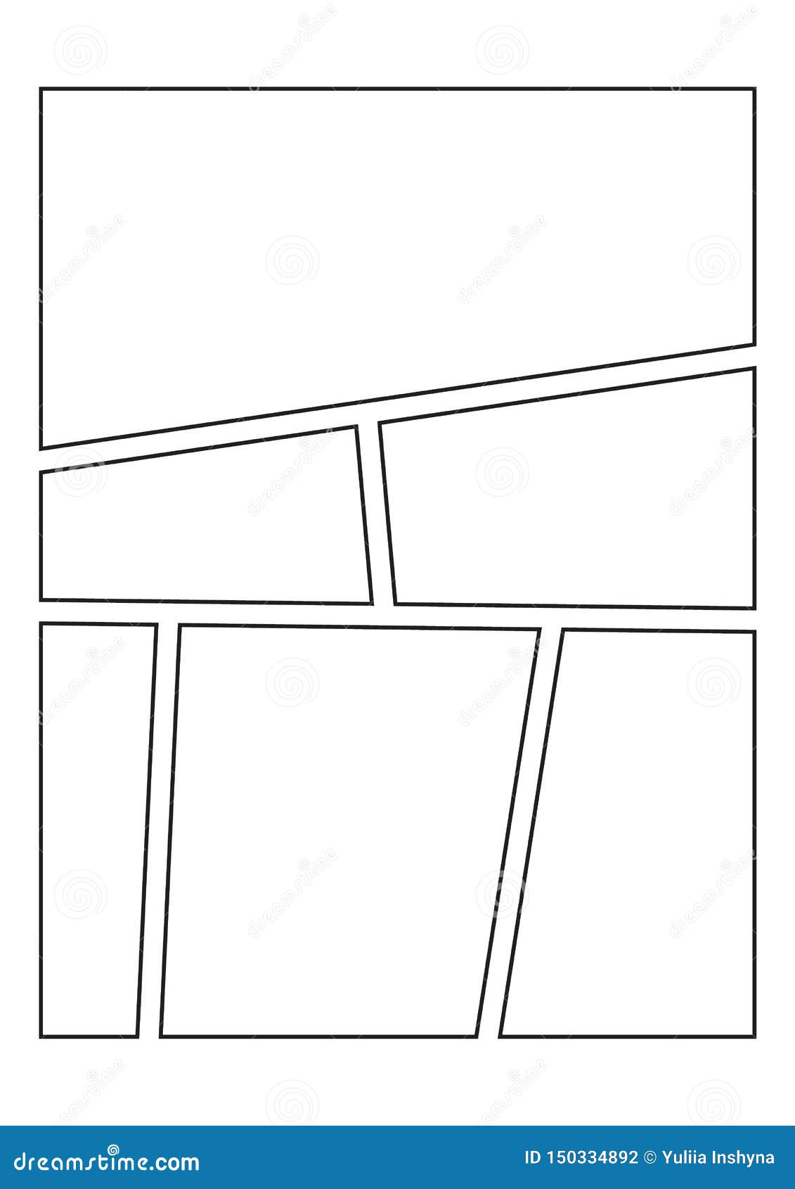 Manga Storyboard Layout Template Stock Vector Illustration of idea Manga Storyboard Layout Template Stock Vector Illustration of idea