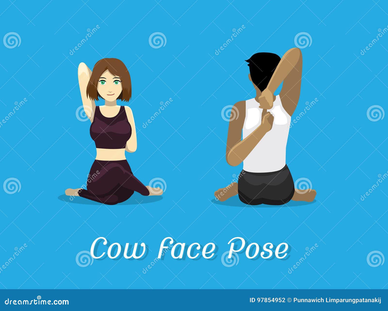 Cow Face Pose with Eagle Arms | Gomukhasana Garudasana