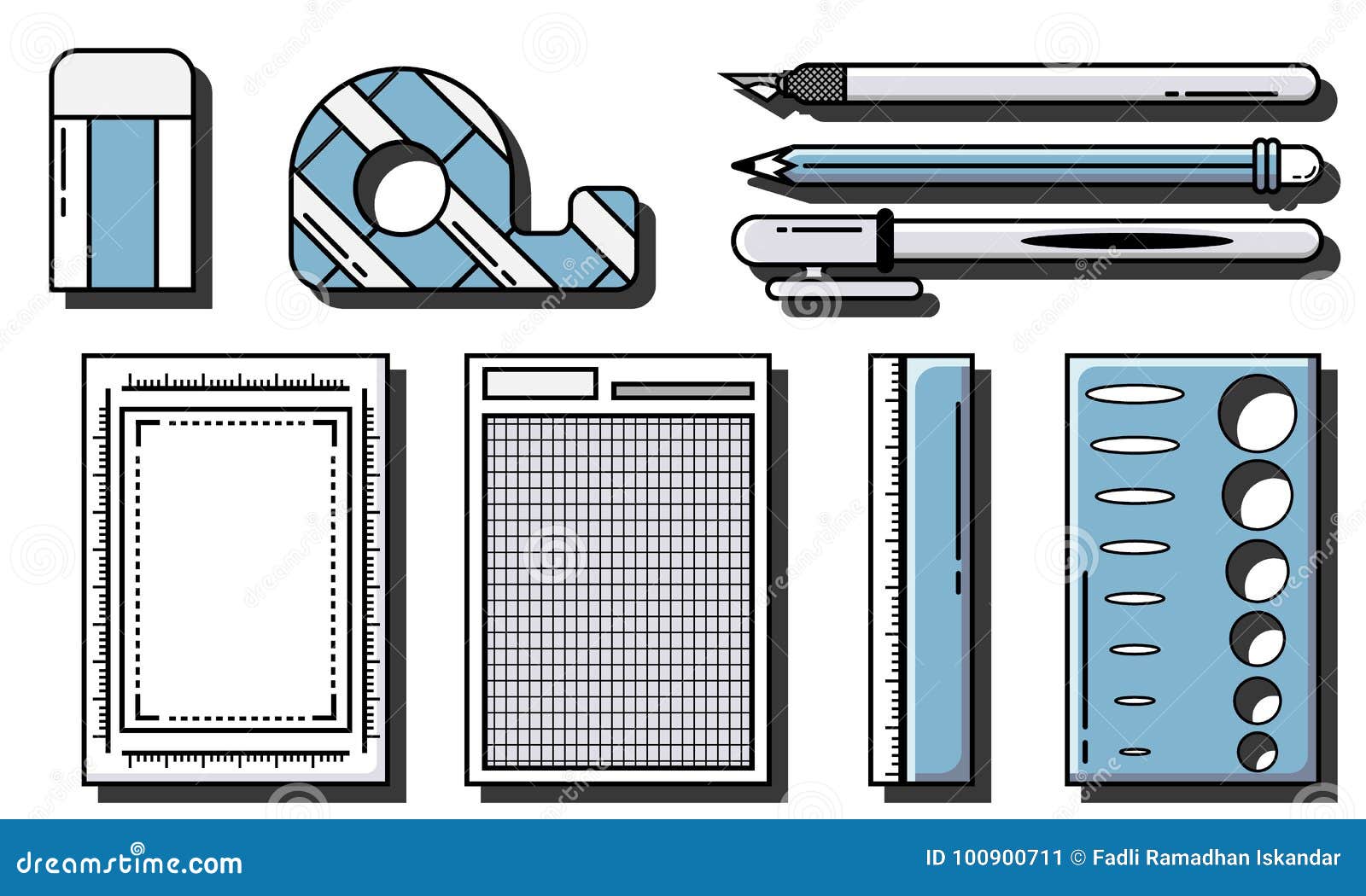 Manga tools part 2 stock illustration. Illustration of name 100900711