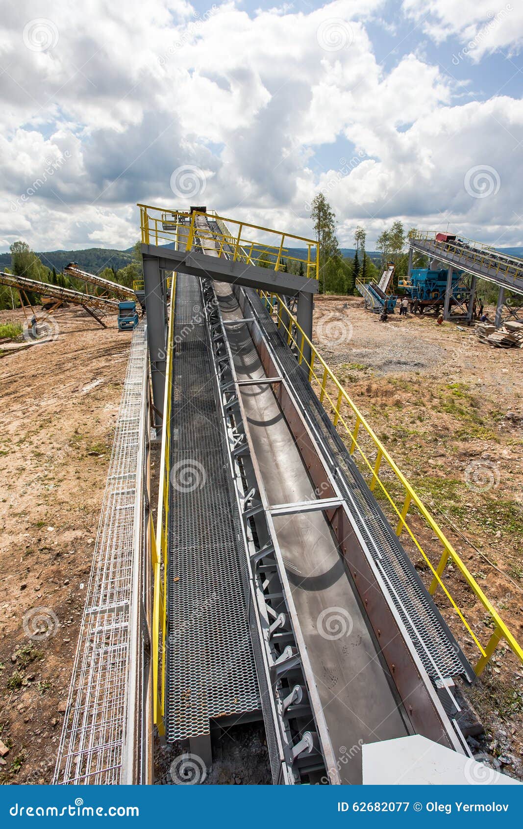 Manganese mine plant stock image. Image of refine, automation 62682077