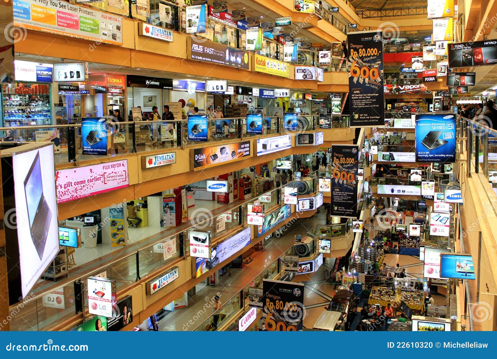 Mangga Dua IT Mall editorial image. Image of center 