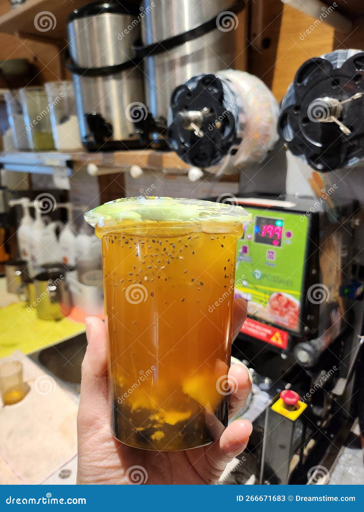 Mango Bubble Tea Taken in the Morning Stock Image Image of morning