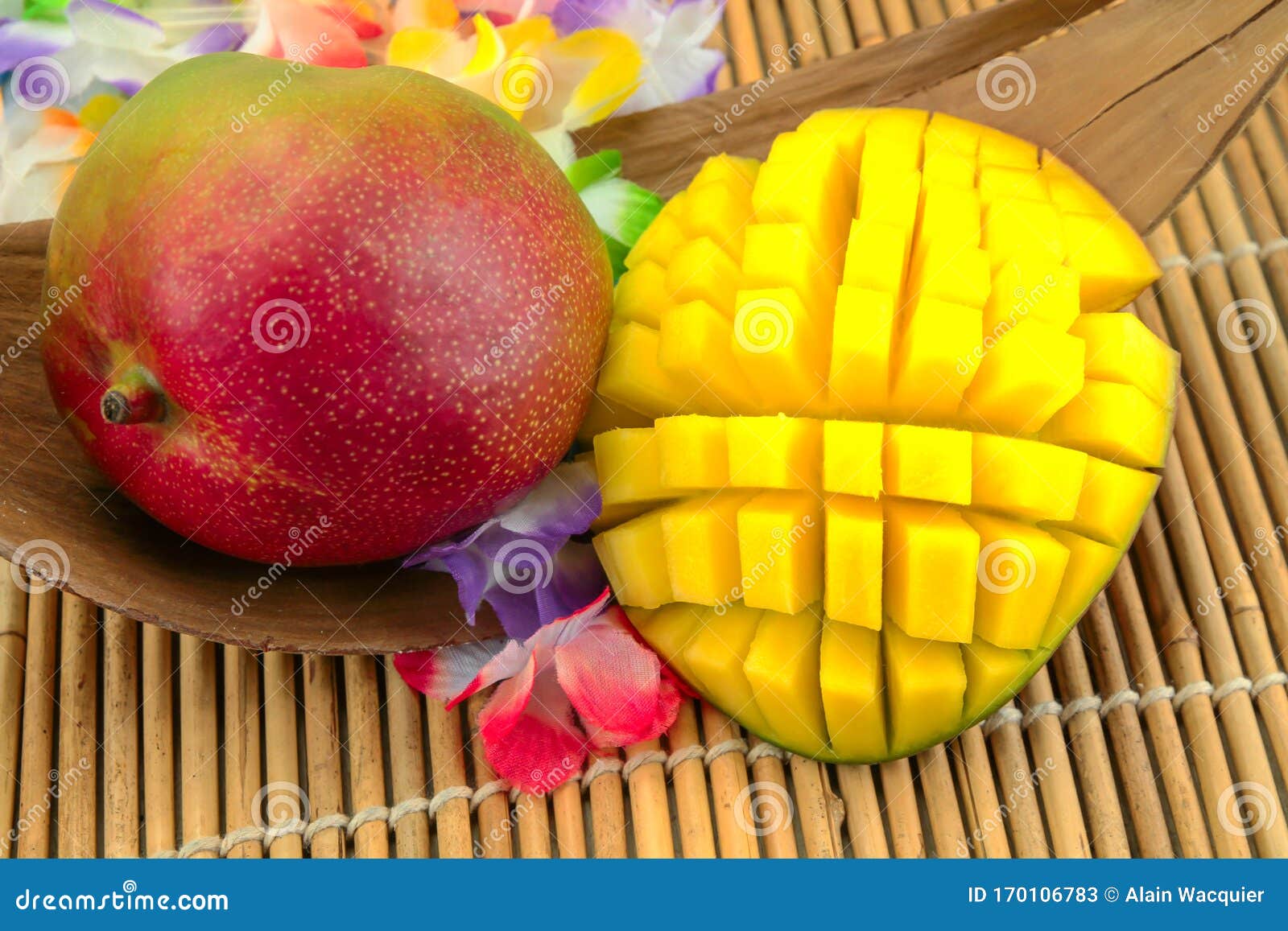 Mango cut out stock image. Image of white, tropical 170106783