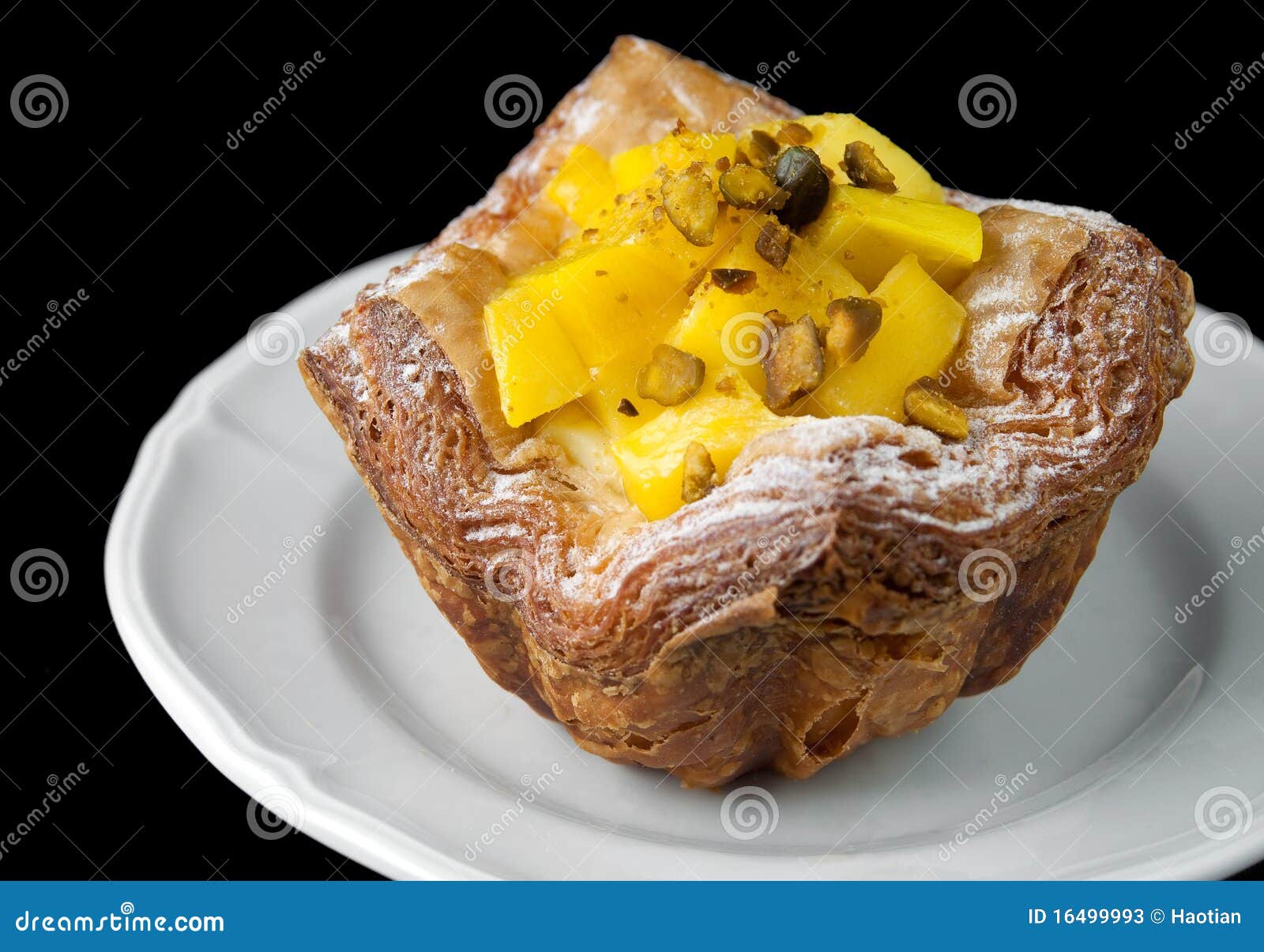 Mango Danish Pastry stock image. Image of fluffy, bakery 16499993