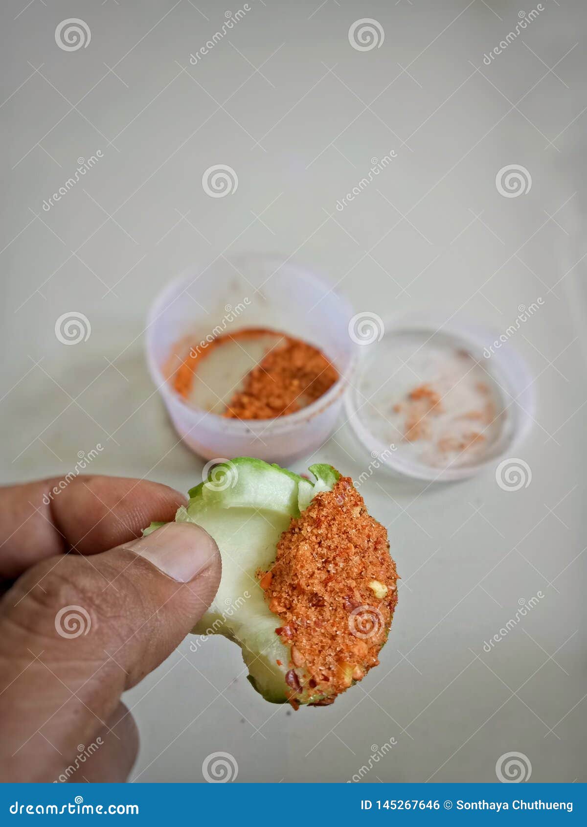 Mango Dip with Pepper and Salt Stock Photo Image of nature, nutrition