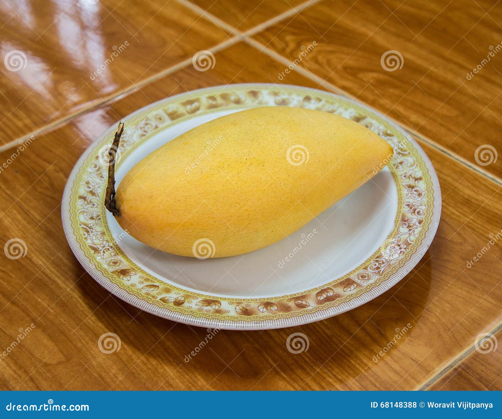Mango on dish stock photo. Image of snack, ripe, gourmet 68148388
