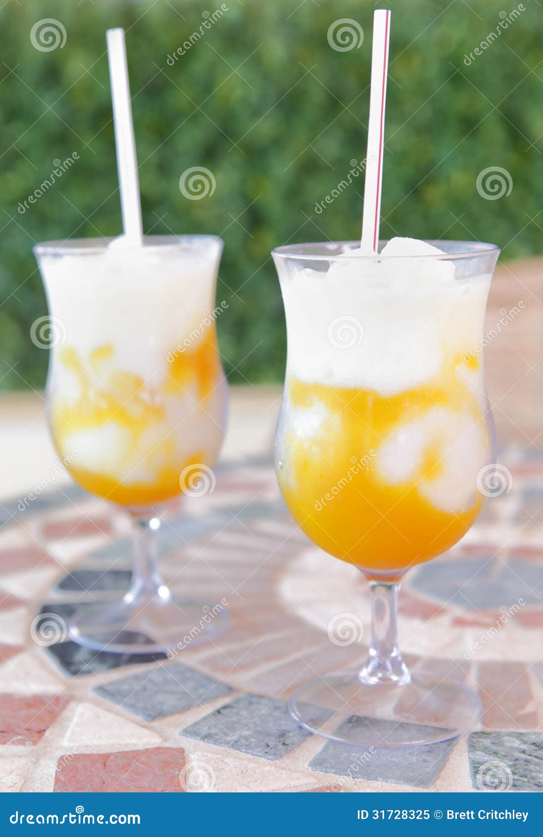 Mango Fruit Cocktail / Daiquiri Stock Image Image of orange, glass