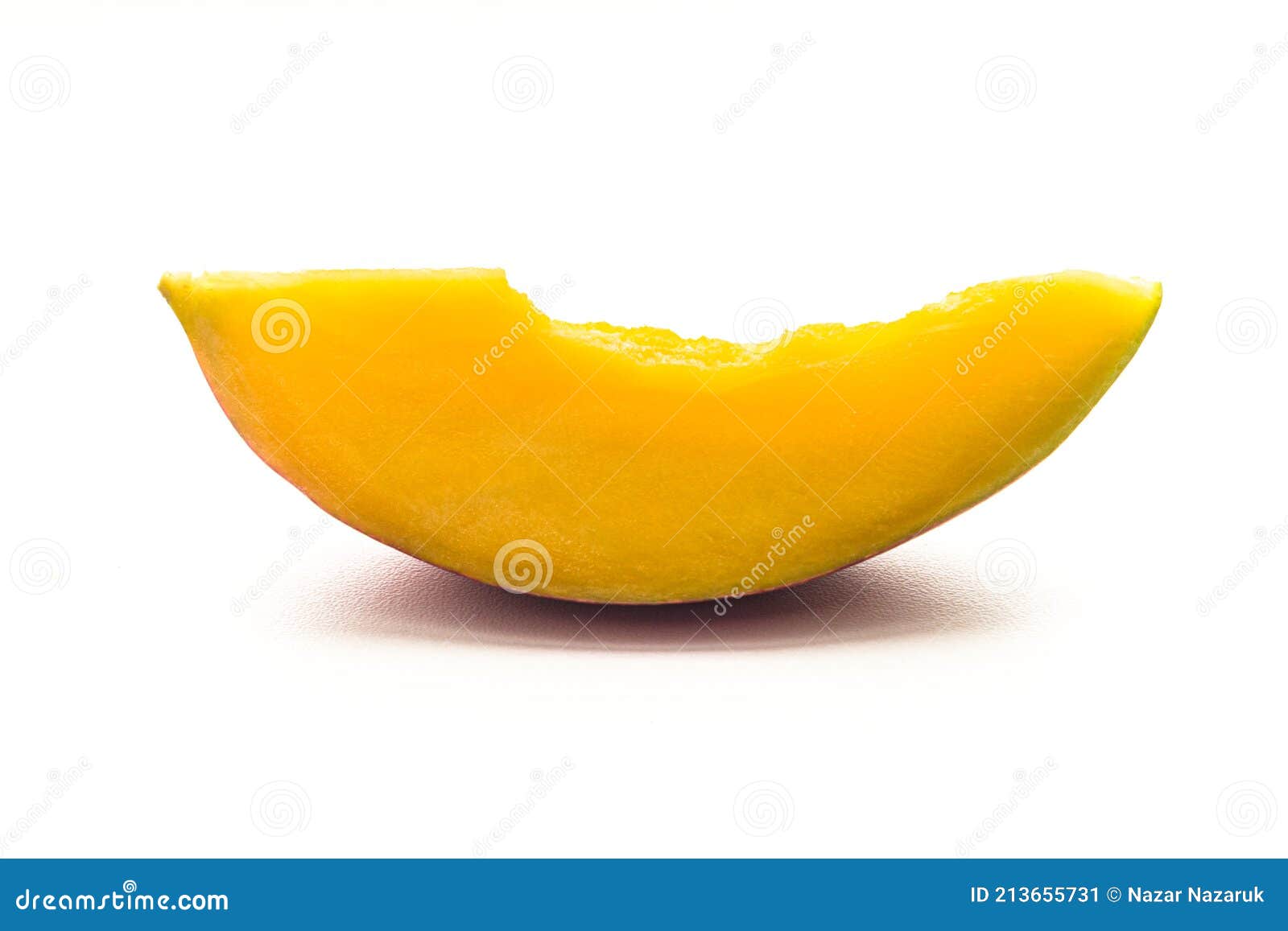 Mango Fruit Cut on Two. Mango Pulp and Pit Macro Photo Stock Image