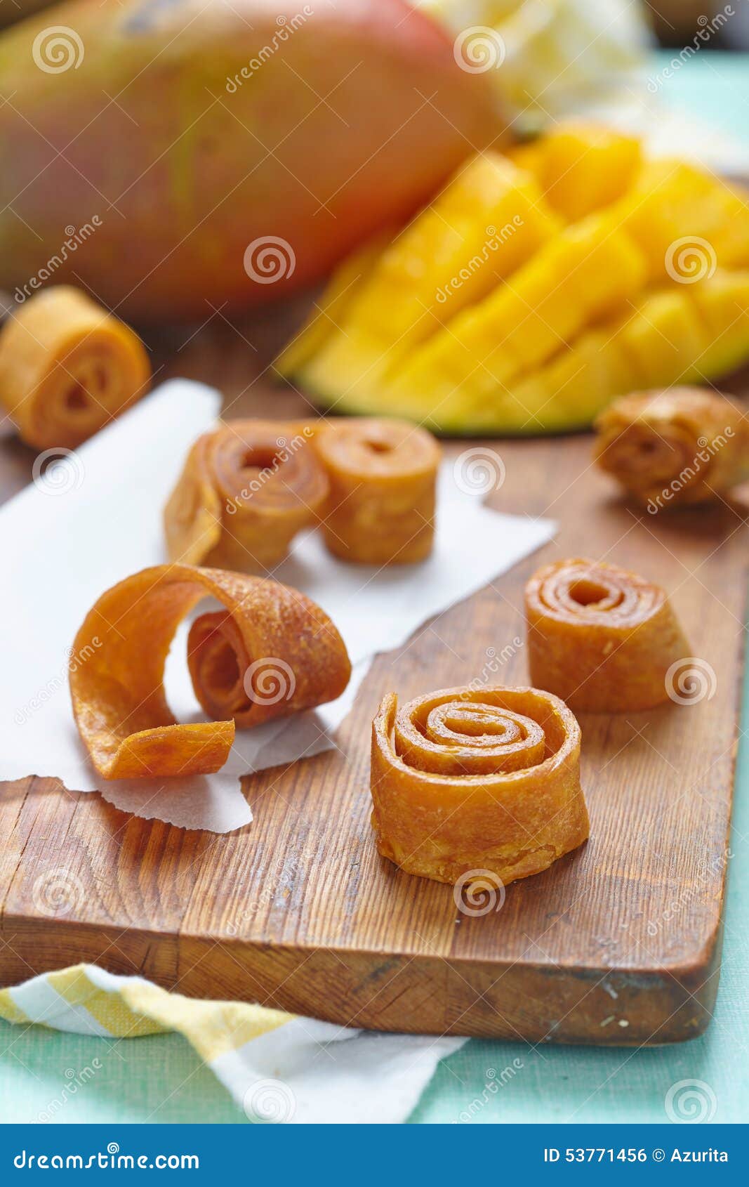 Mango fruit leather stock photo. Image of cooked, edible 53771456