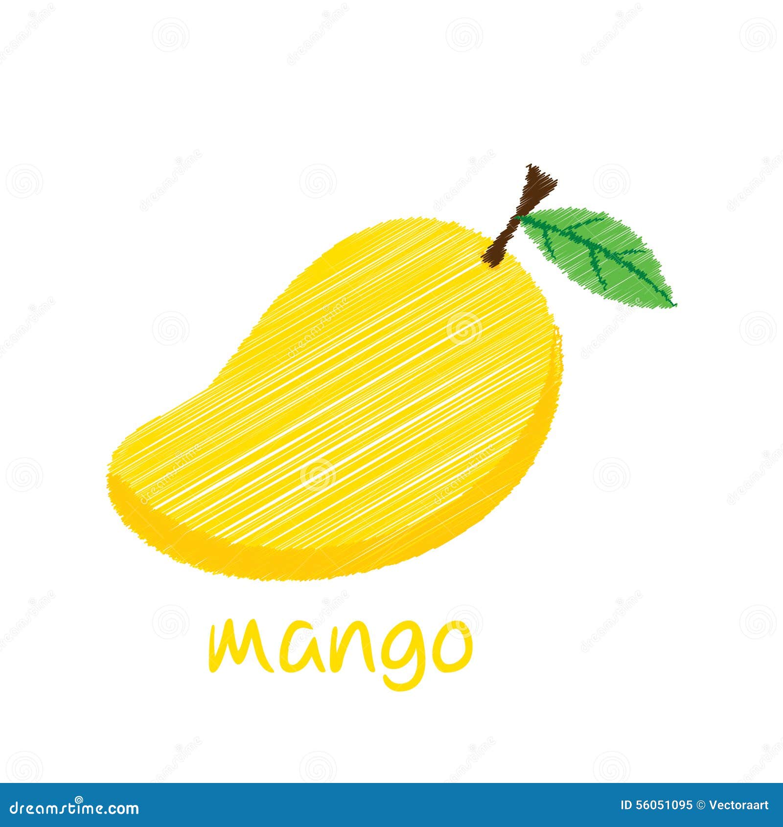 Mango fruit, sketch design stock vector. Illustration of mango 56051095