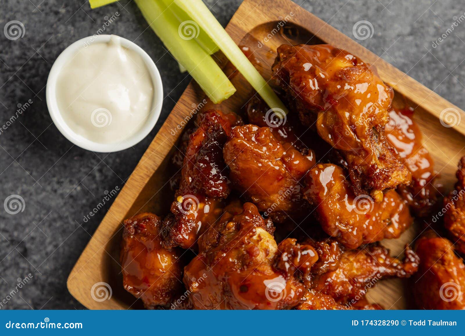 Mango Habanero Chicken Wings Stock Photo - Image of ranch, delicious:  174328290