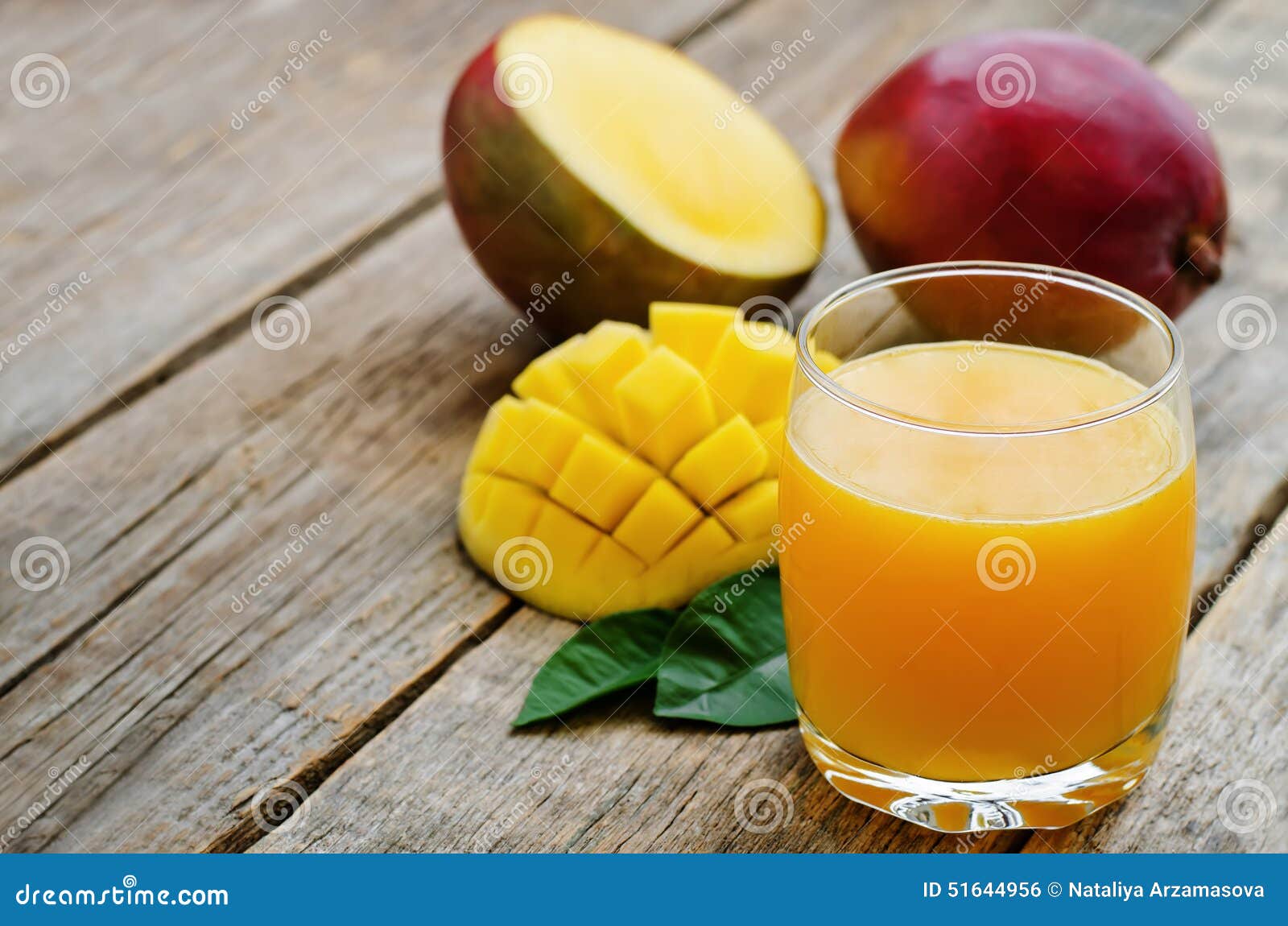 Mango Juice And Fresh Mango Stock Photo Image of orange, healthy