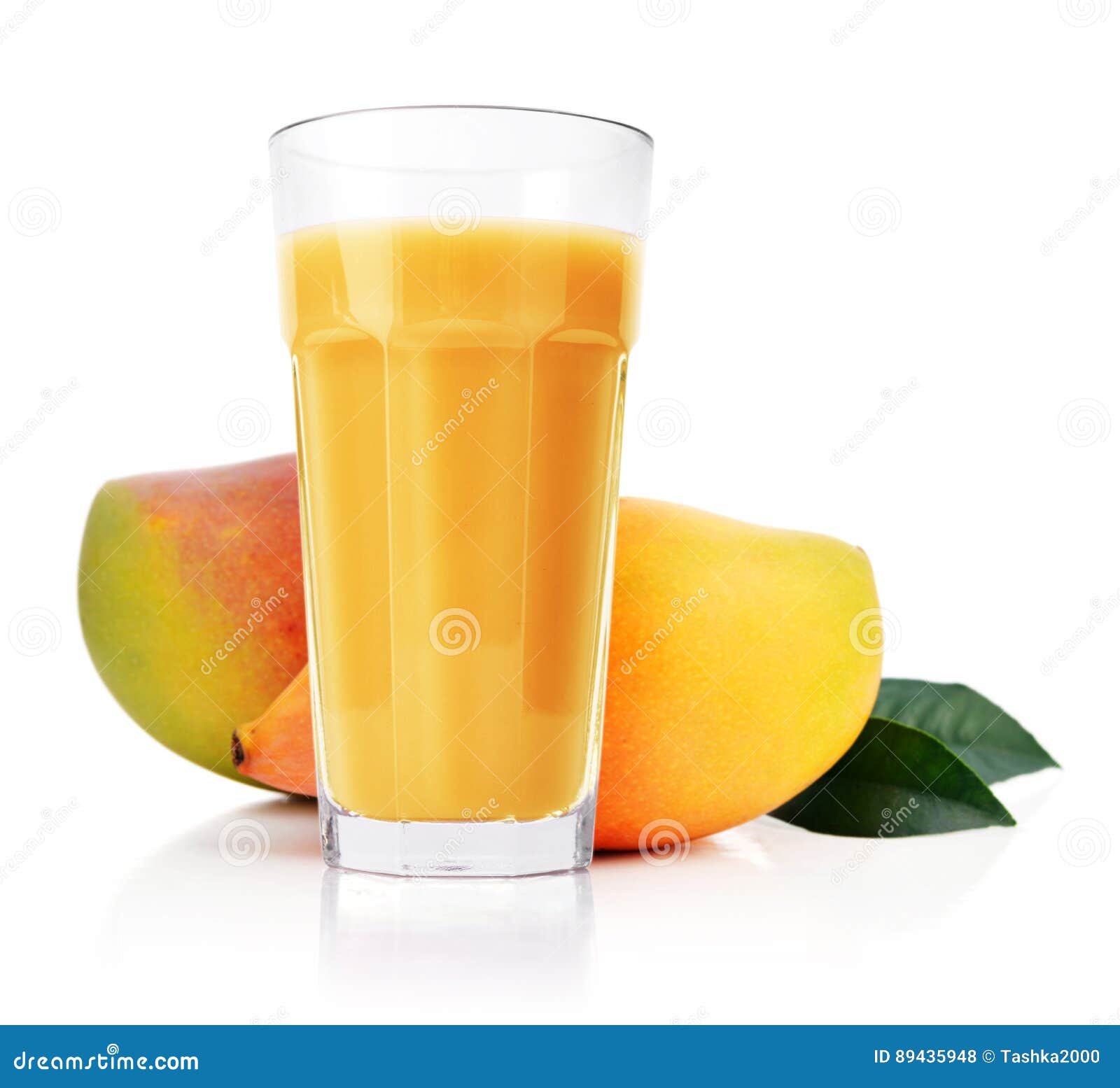 Mango juice in glass stock photo. Image of refreshment - 89435948