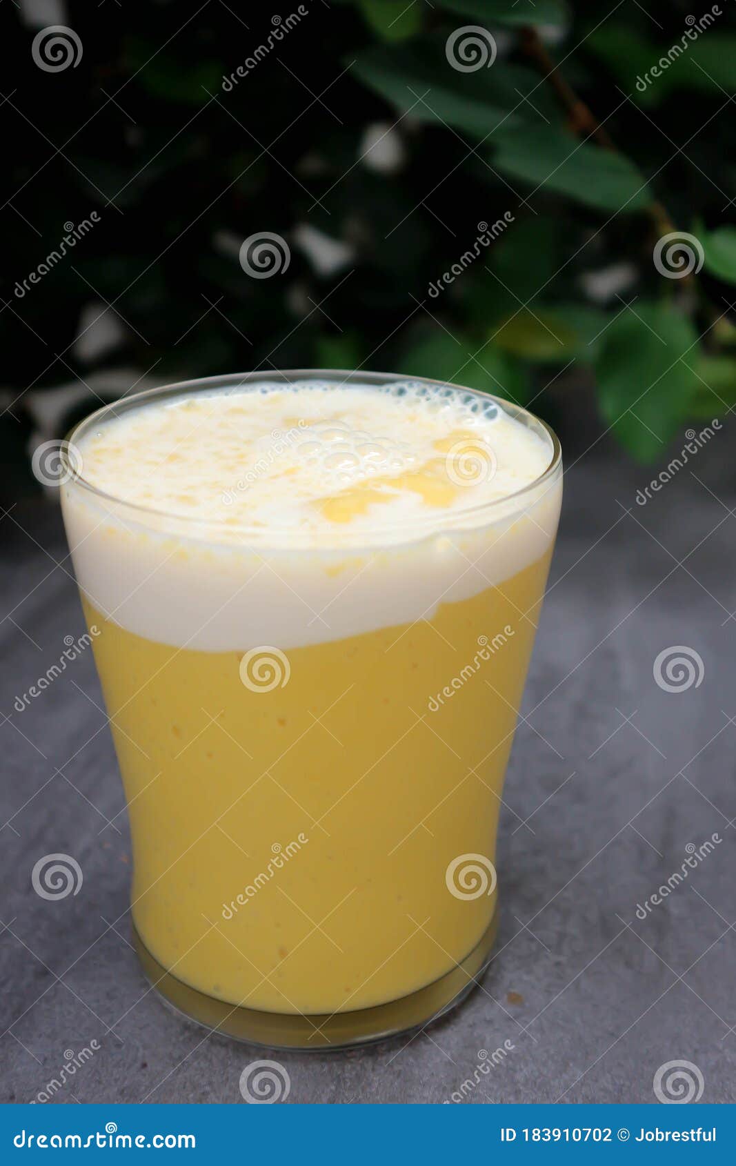 Mango Juice or Mango Smoothies with Milk Stock Photo Image of