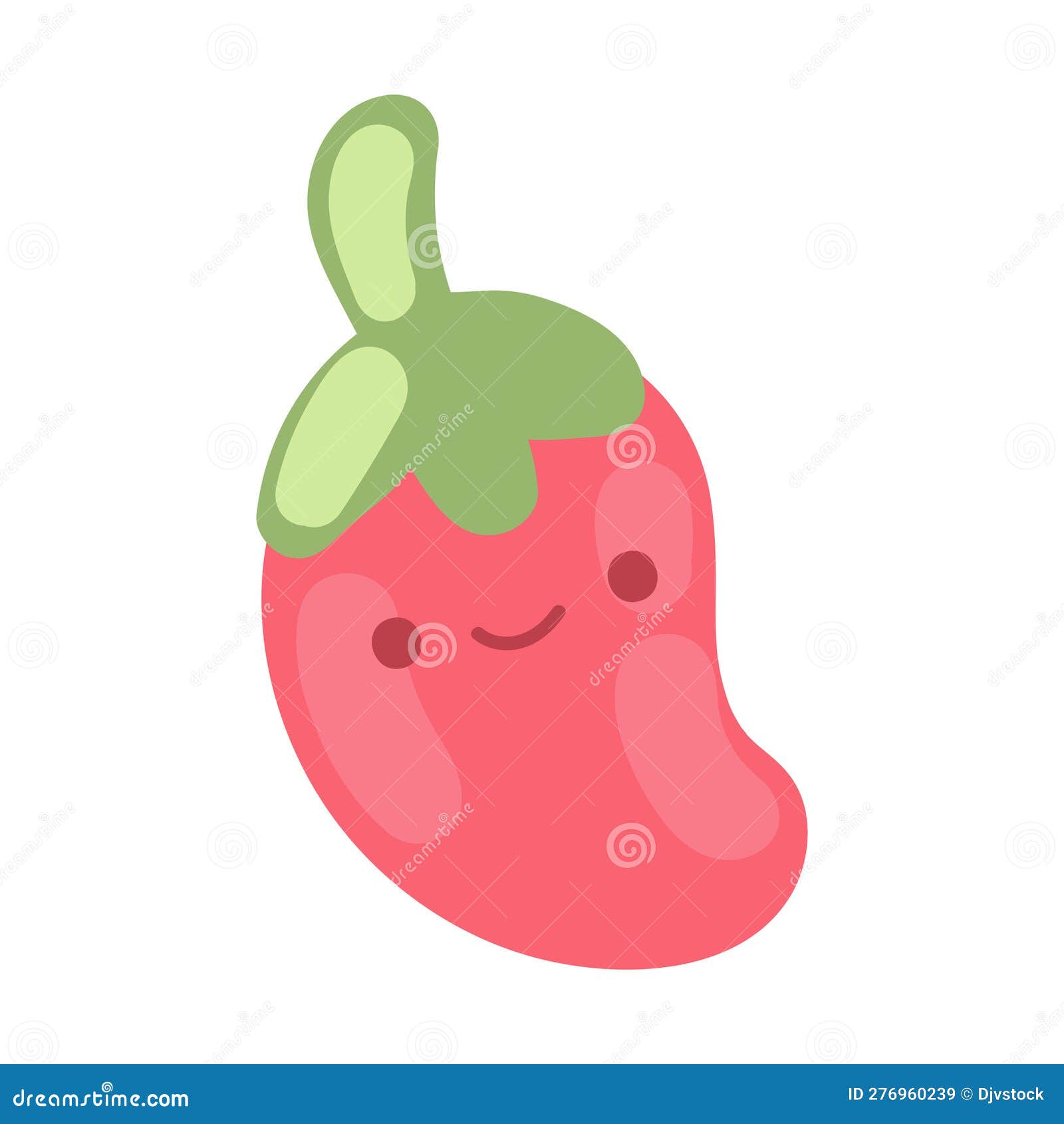 Mango kawaii fruit stock vector. Illustration of smile 276960239
