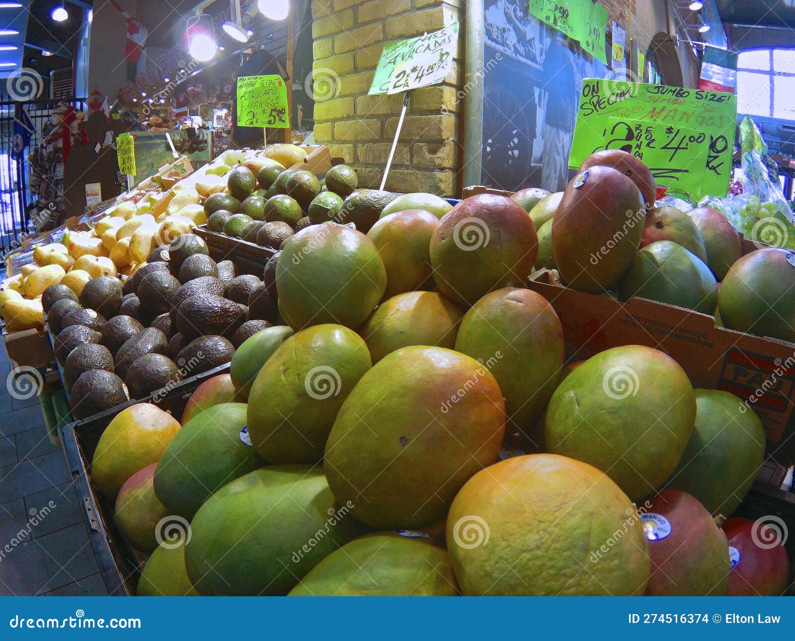 Mango for Sale in the Market Stock Photo Image of business, juicy