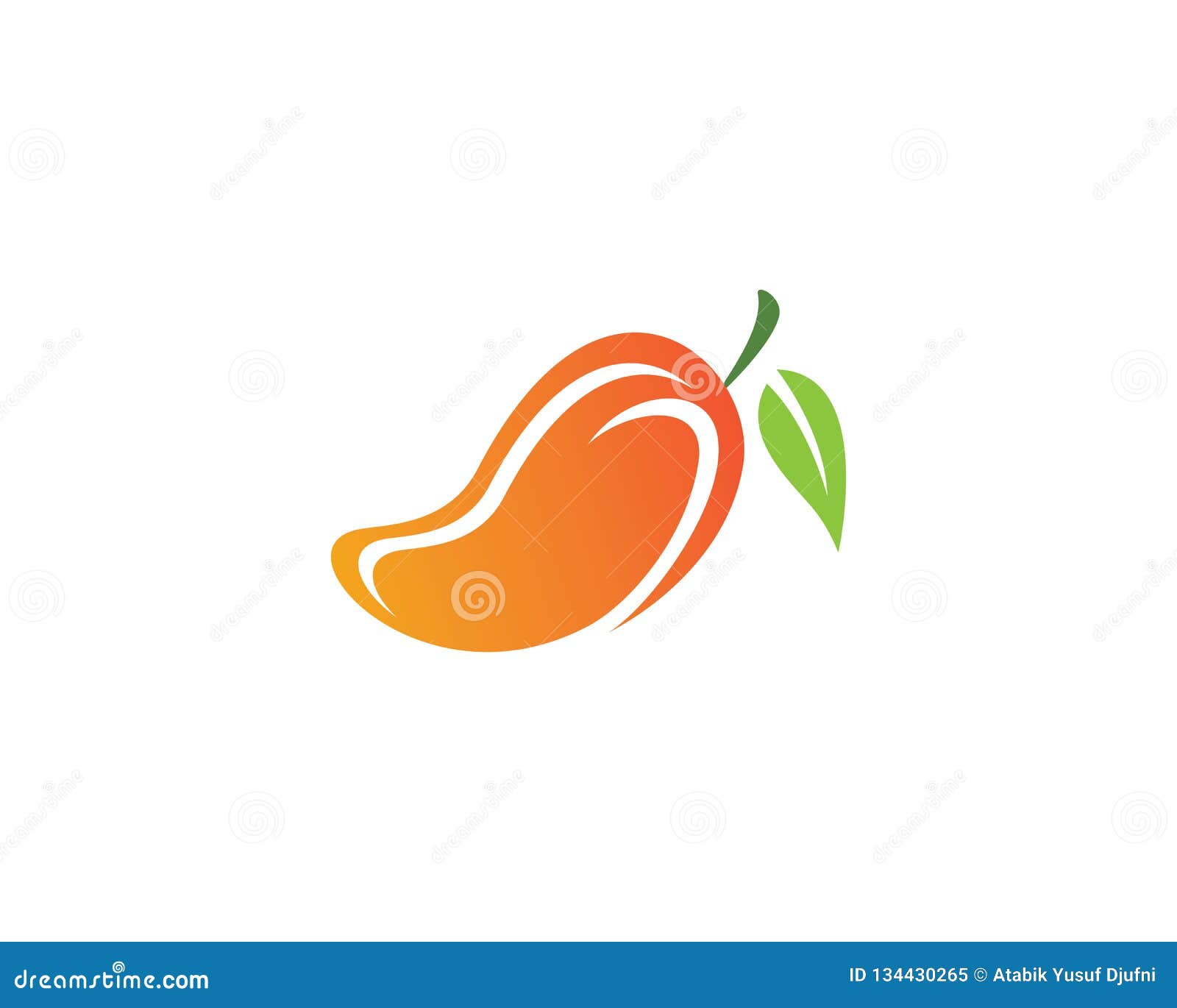 Mango symbol illustration stock vector. Illustration of leaf 134430265
