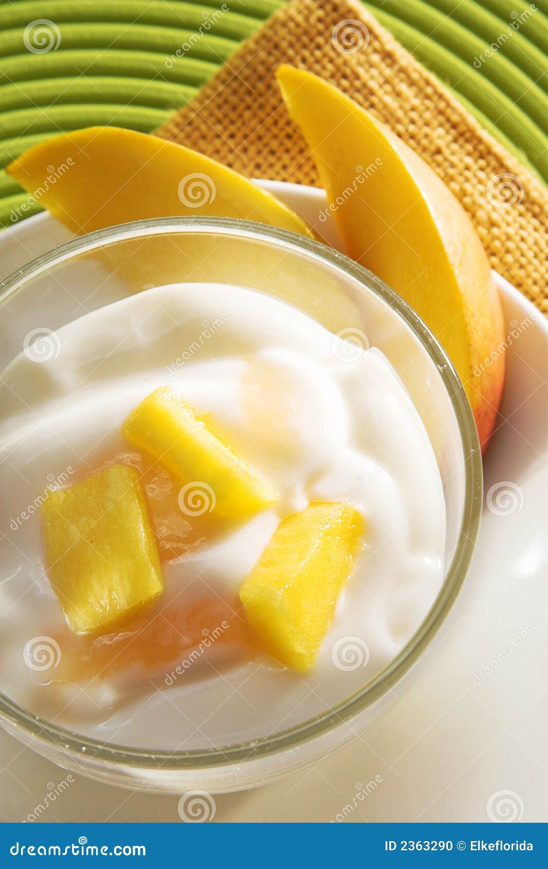 Mango Yogurt stock photo. Image of creamy, diet, wedges 