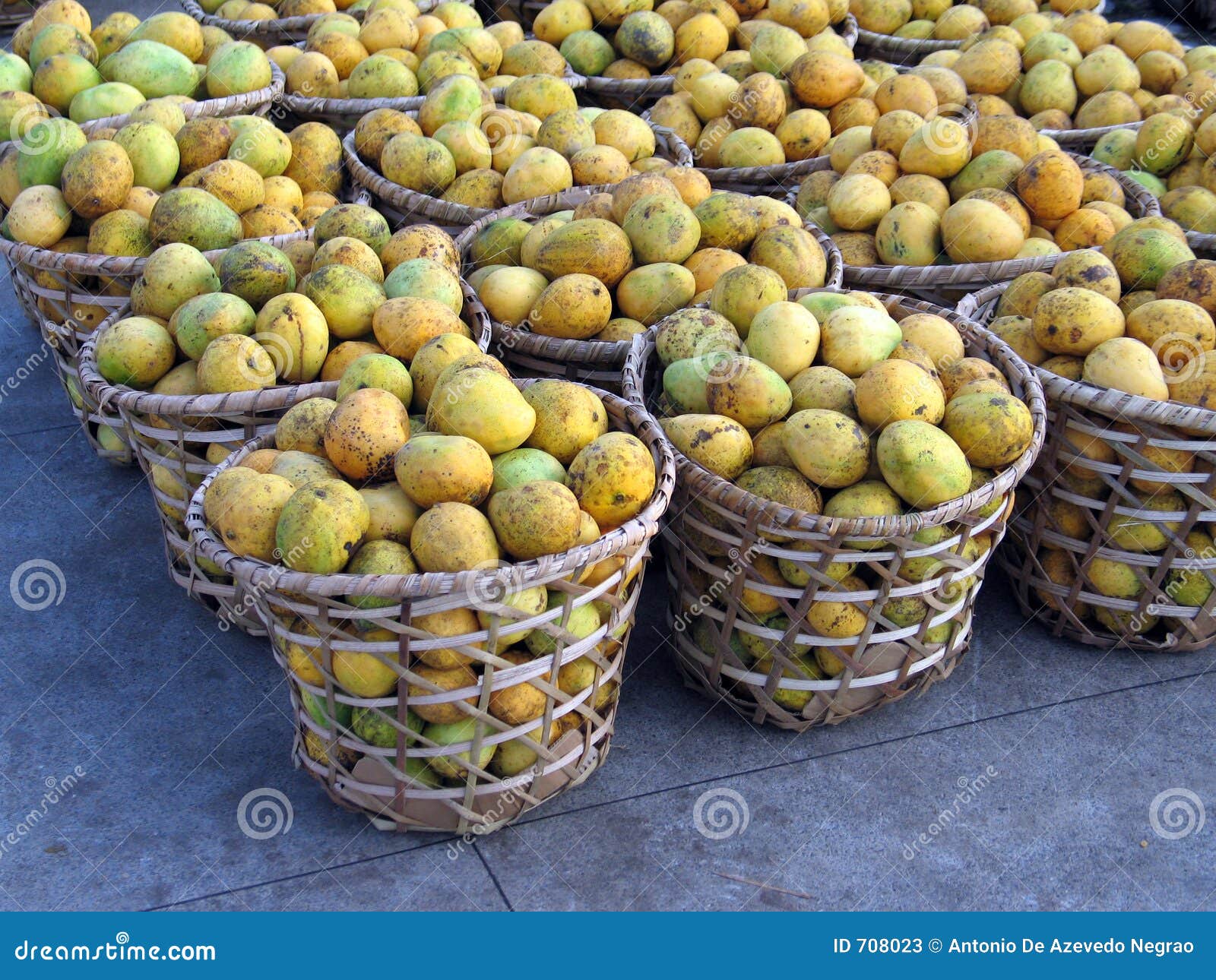 Mangoes baskets stock image. Image of fair, fruits, fruit 708023