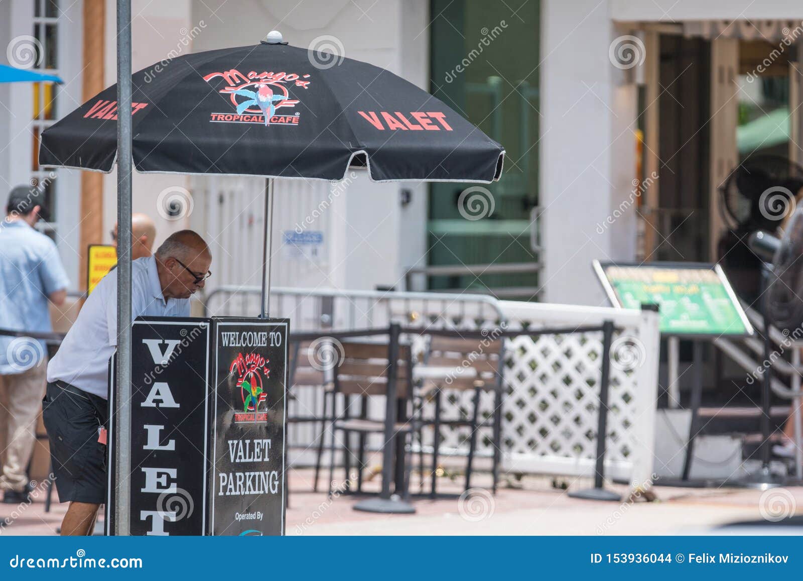 Mangos Valet Miami Beach Ocean Drive Editorial Stock Image Image of