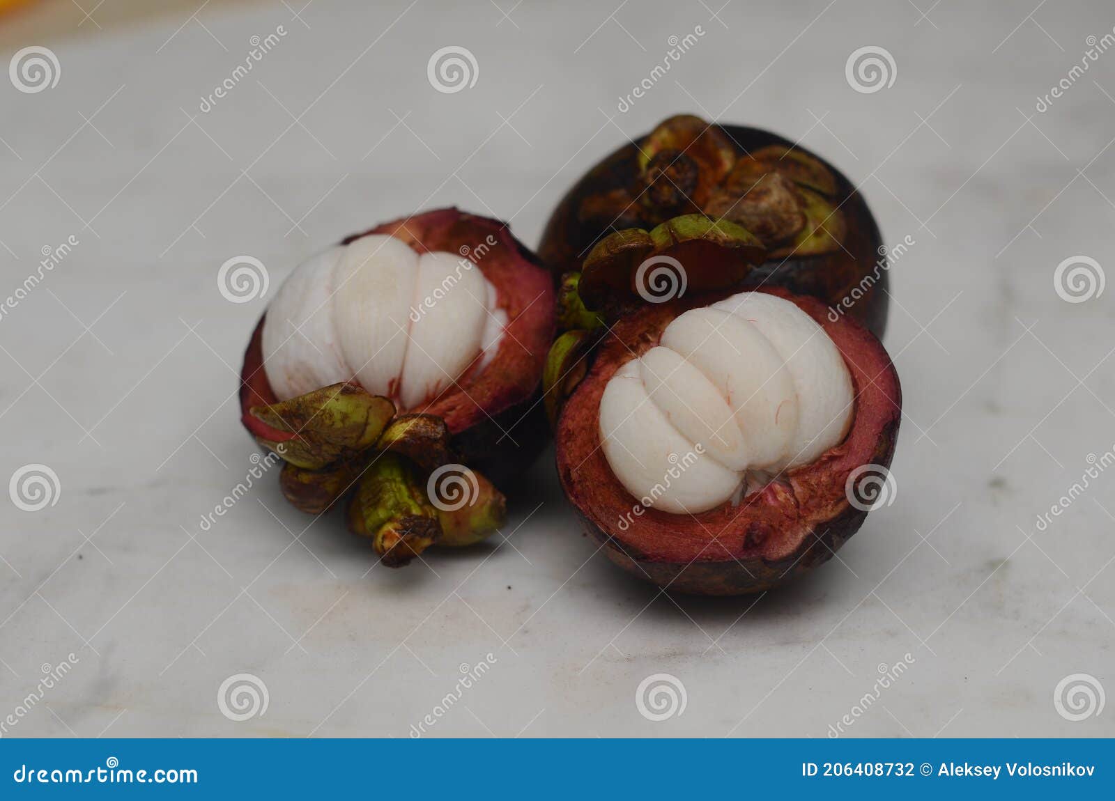 Mangosteen Bali Tropical Fruit Stock Photo Image of opened, vegetable 206408732
