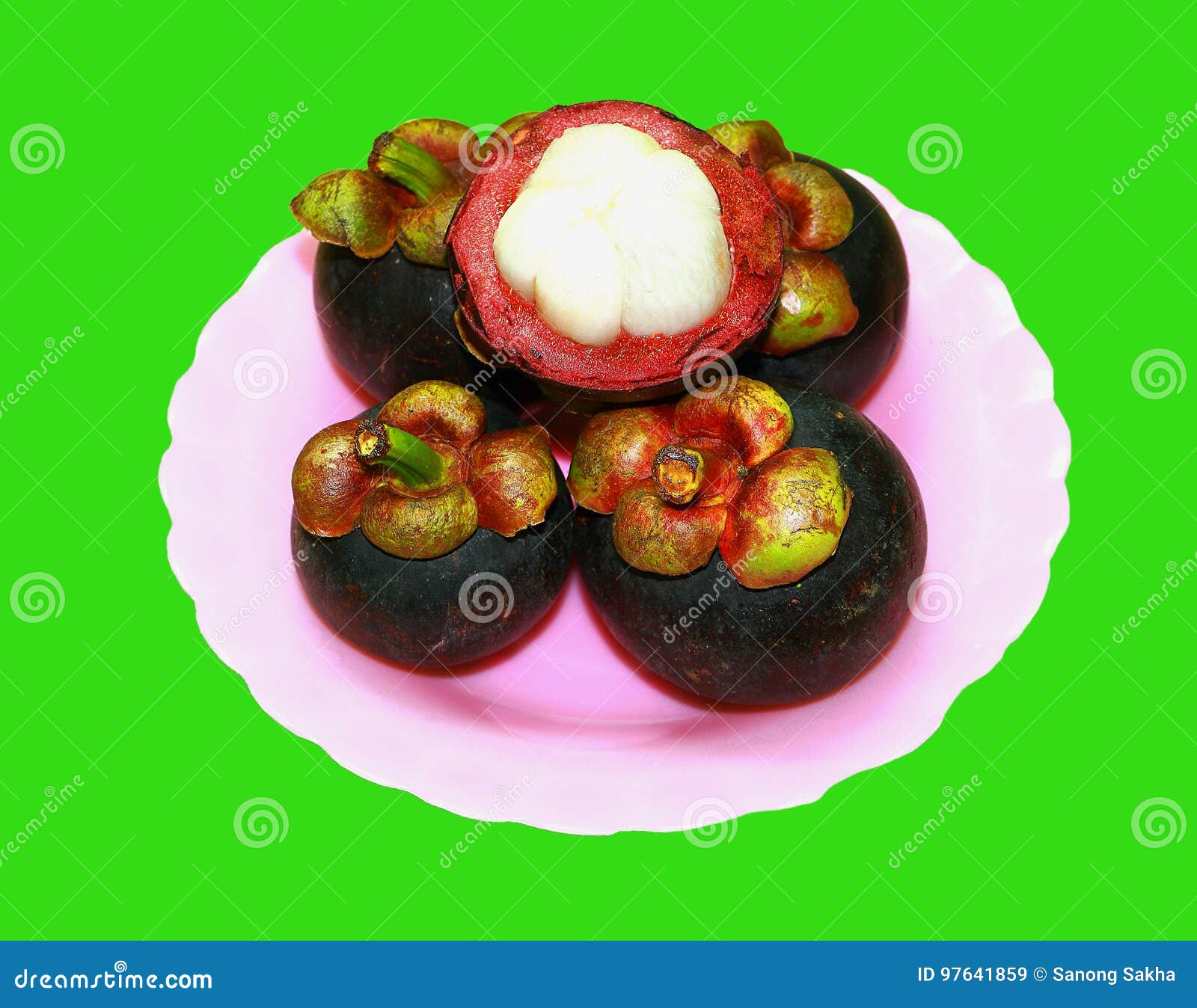 Mangosteen. stock image. Image of isolated, queen, healthy 97641859