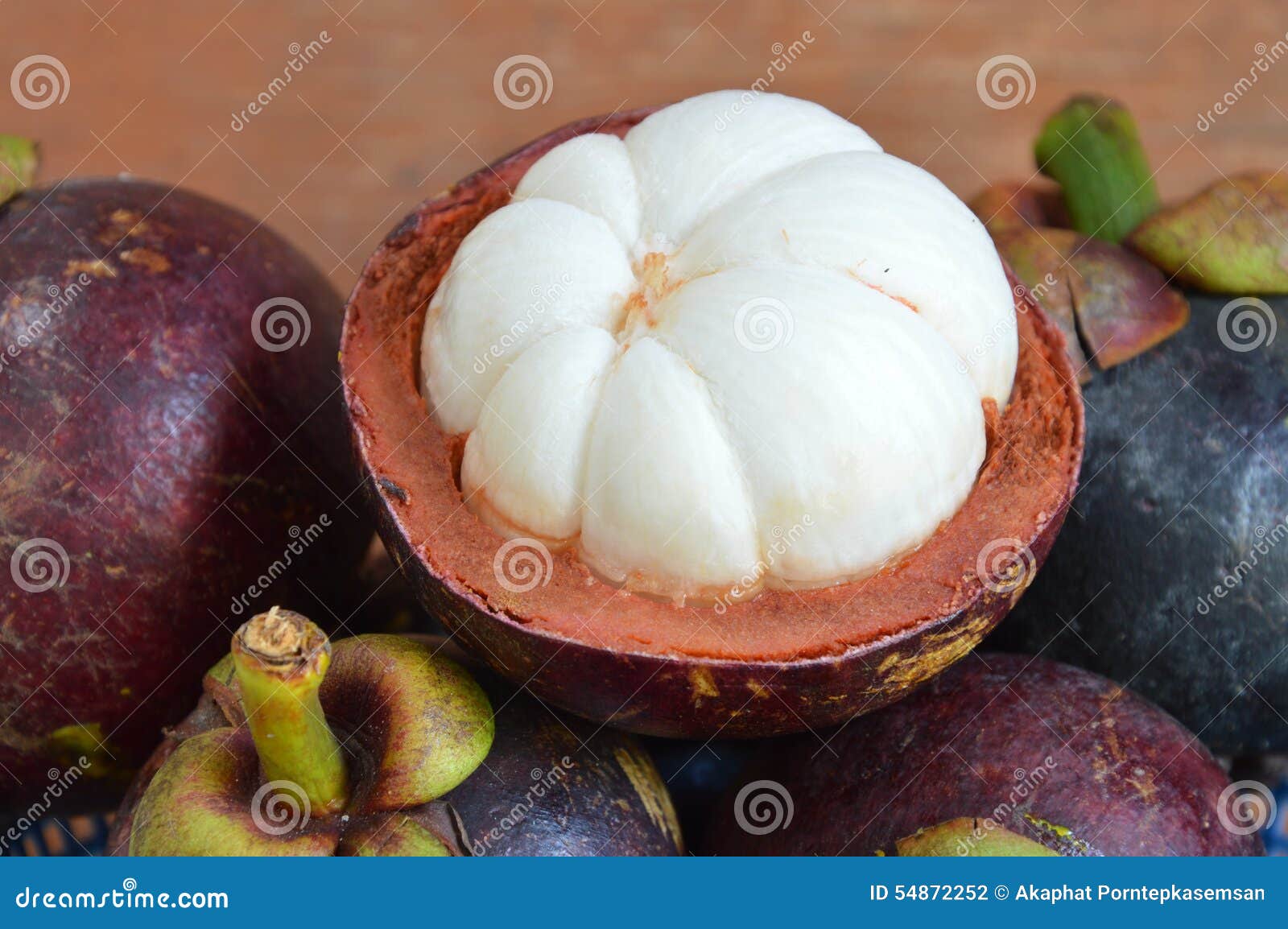 Mangosteen peel out stock photo. Image of sour, sweet 54872252