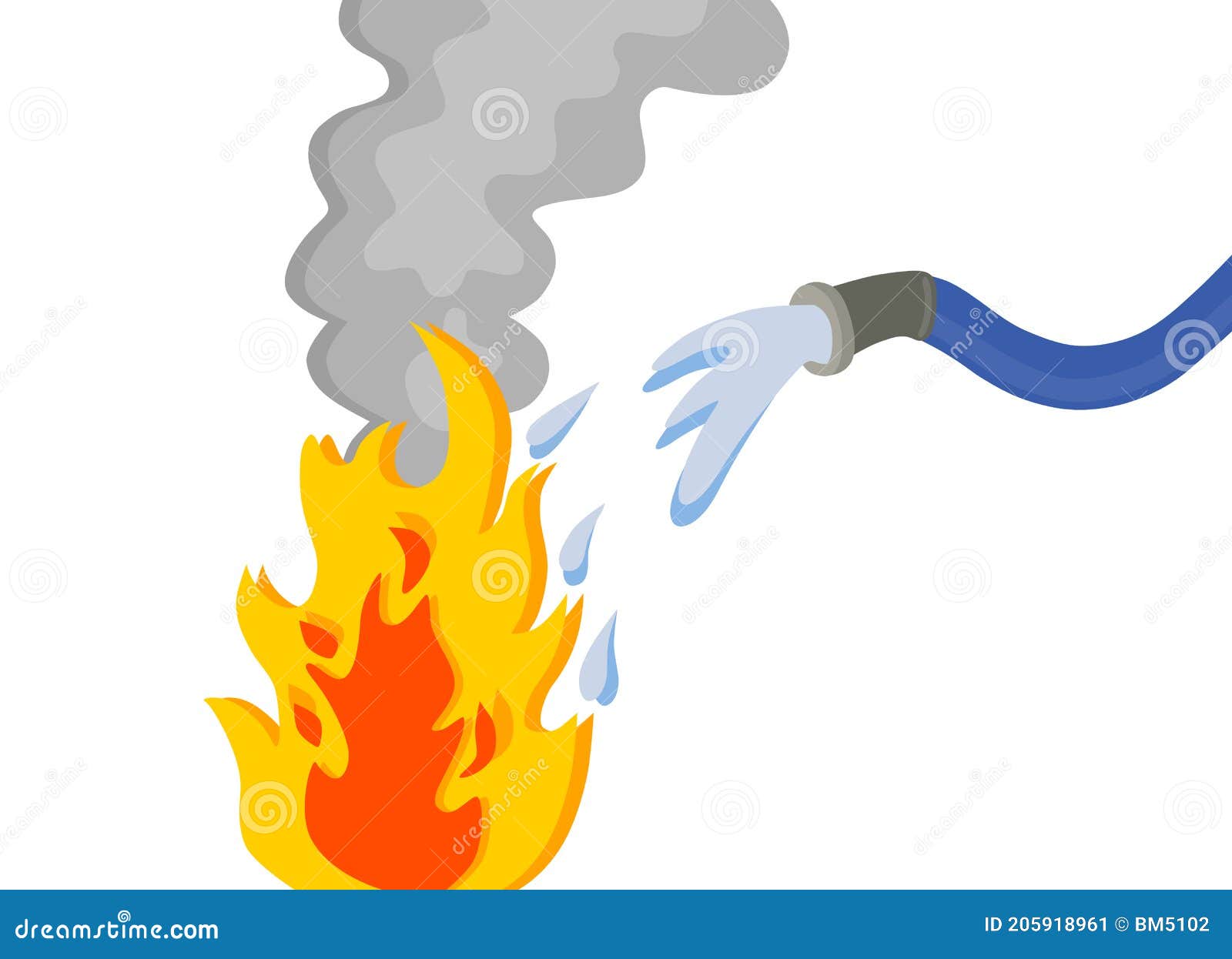 Fogo e água ilustração stock. Ilustração de gota, incêndio - 56159759