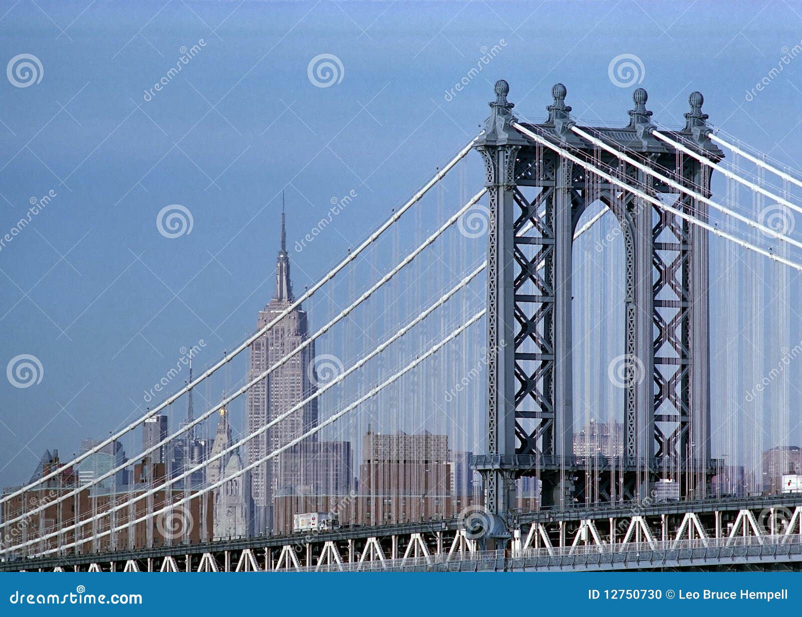 manhattan bridge and empire state building