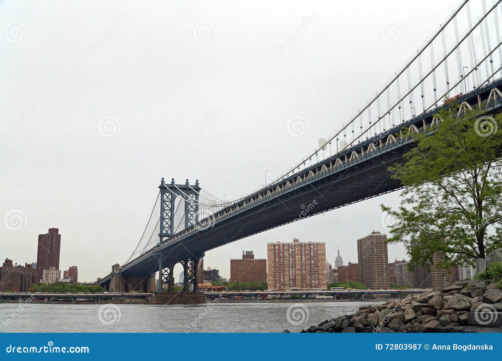 manhattan bridge, new york, usa