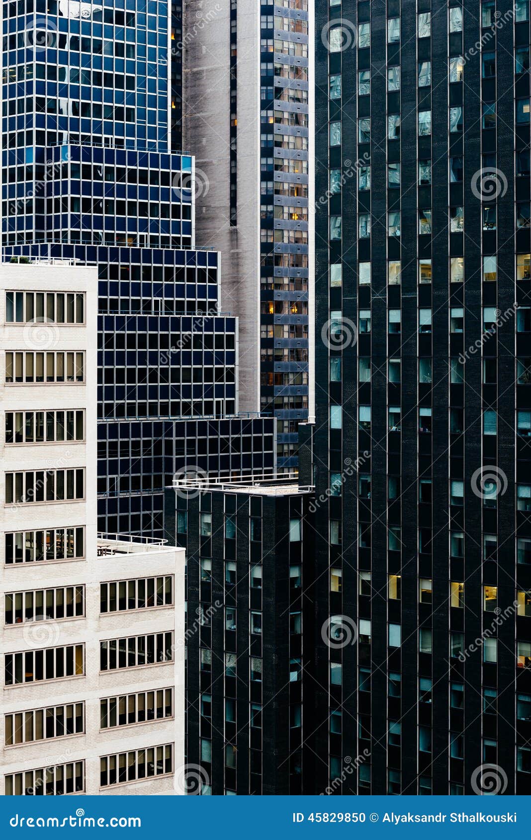 Manhattan real estate stock photo. Image of black, contrast 45829850