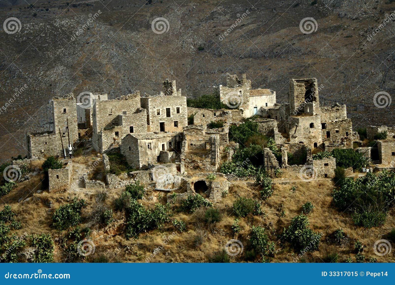 Mani Peninsula Stone Houses Stock Image Image of picturesque, vathia