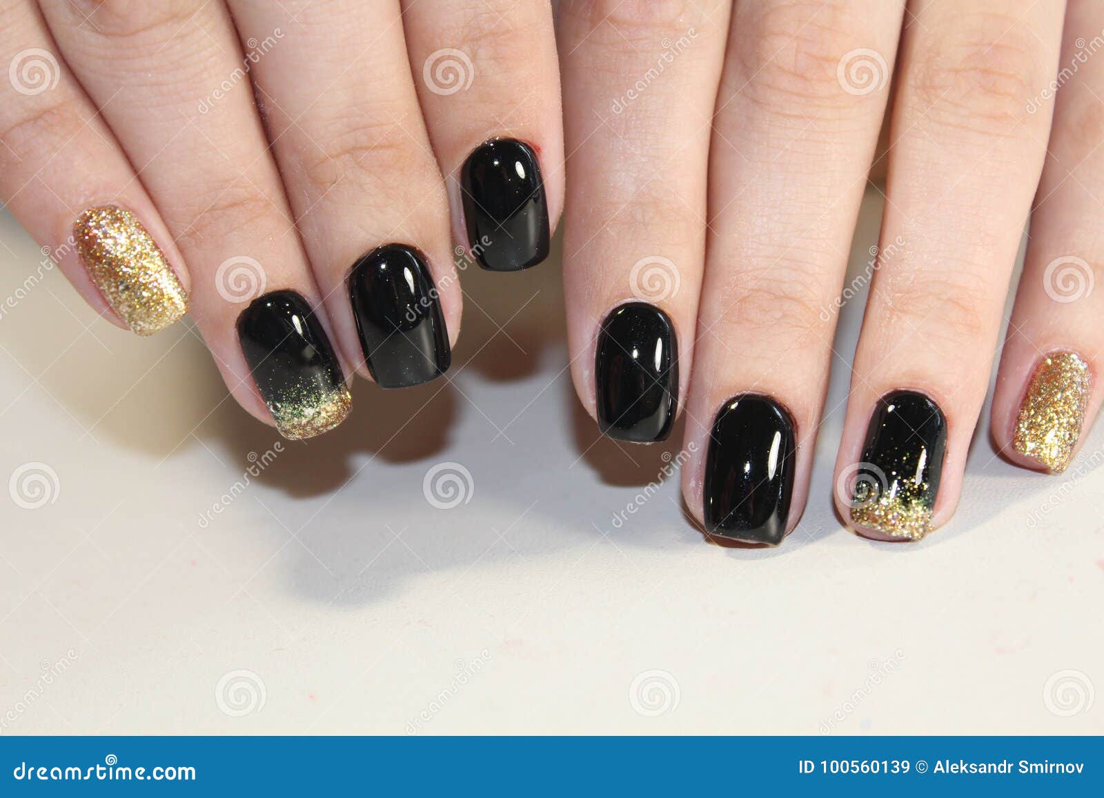 10 Black and Gold Nail Design  BeautyBigBang
