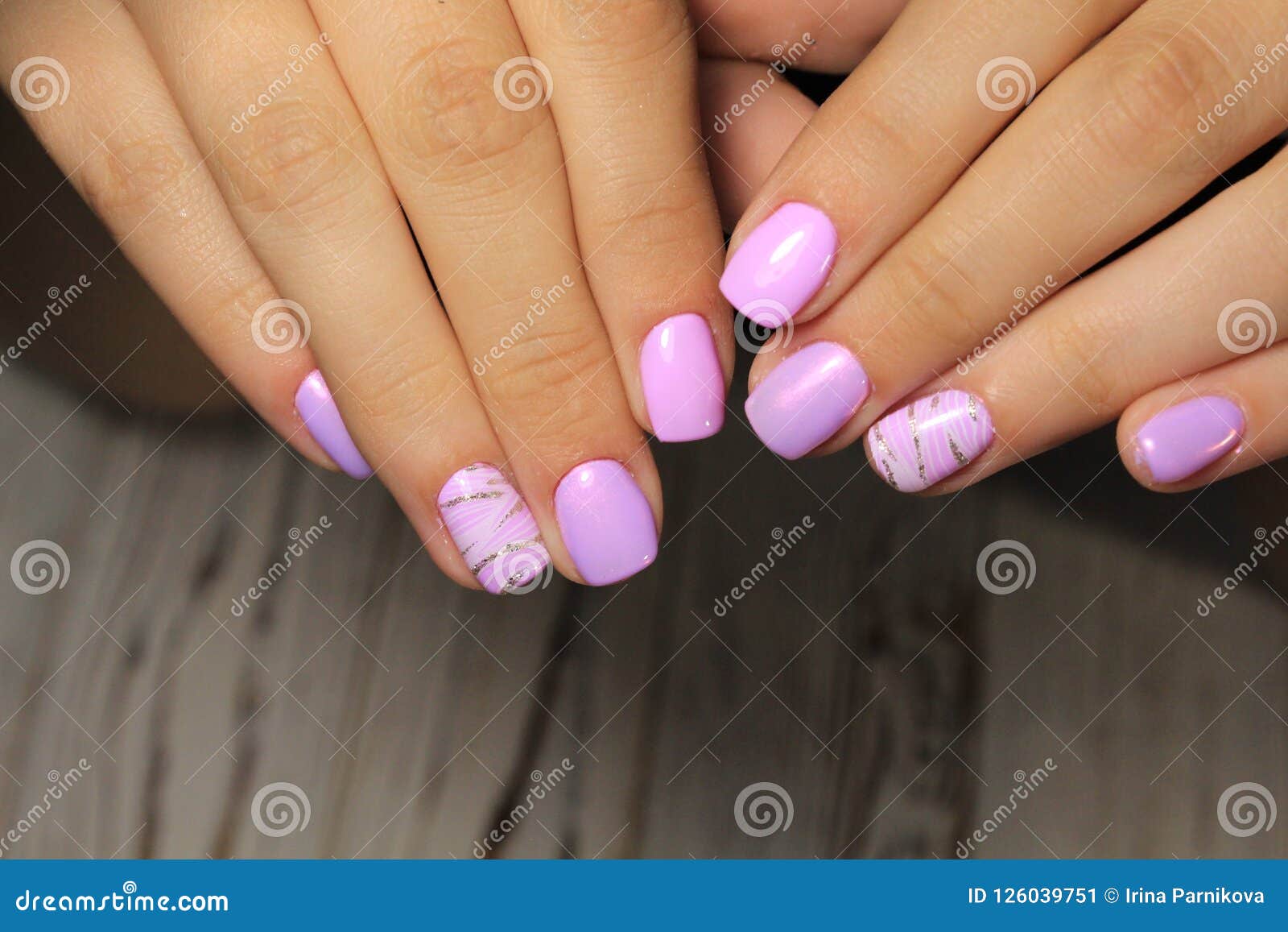Manicure with long nails stock image. Image of female - 126039751