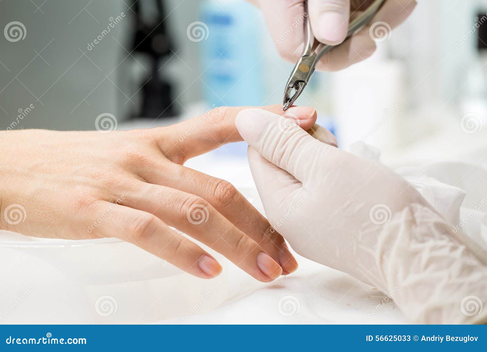 Manicure Process in a Beauty Salon Stock Image Image of fingernail
