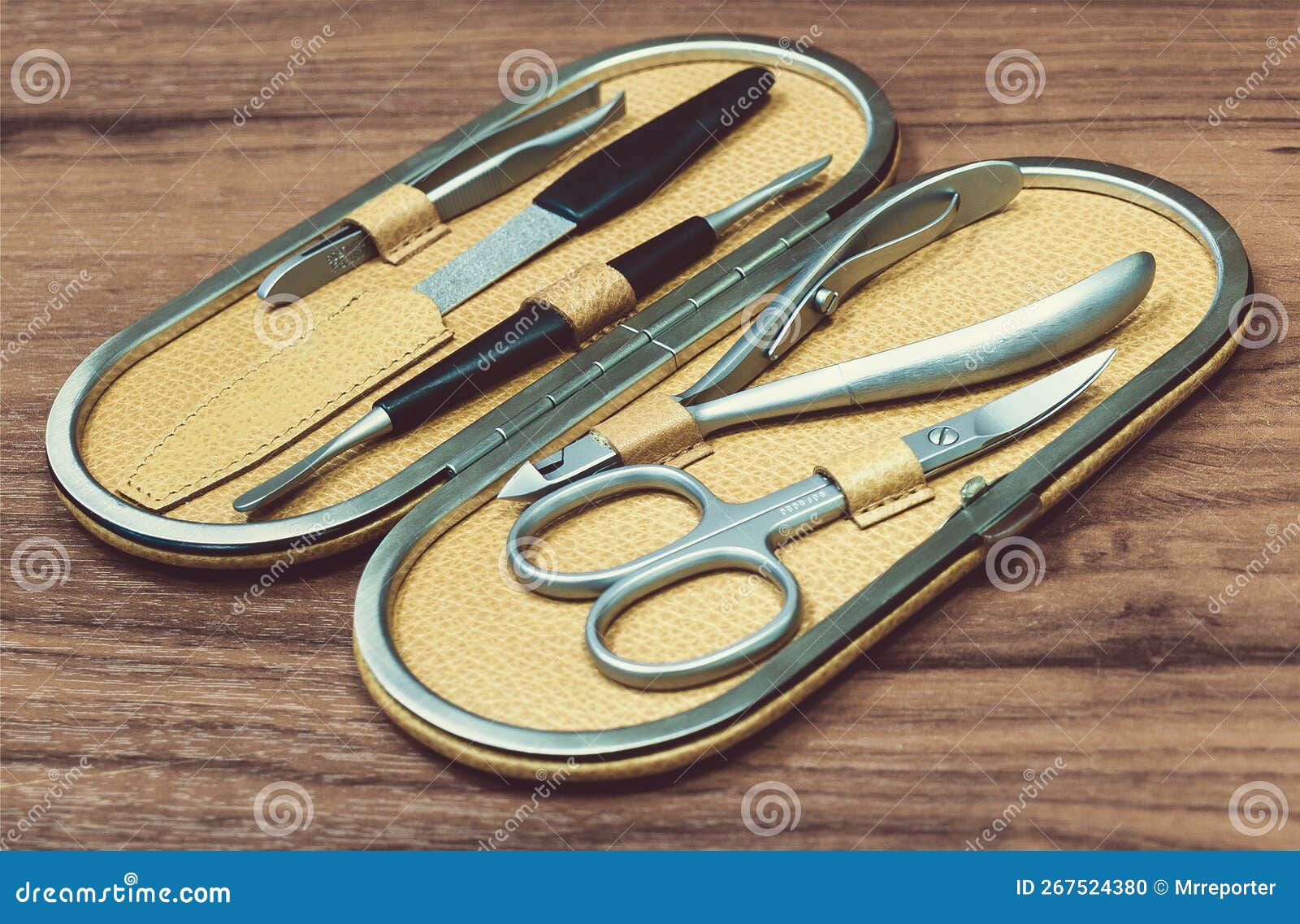 Manicure set kit in case stock photo. Image of pedicure - 267524380