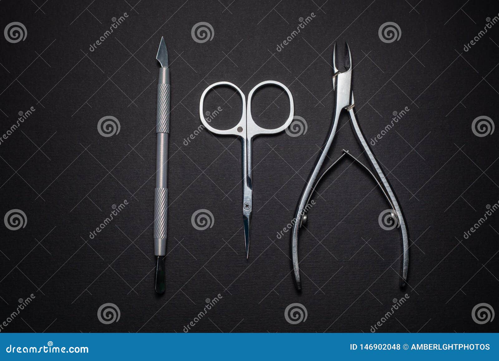 Manicure Set of Tools Made of Steel Stock Photo - Image of nail ...