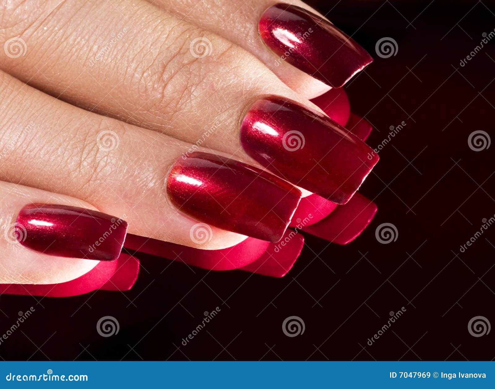 Manicured nails stock image. Image of elegance, enamel - 7047969