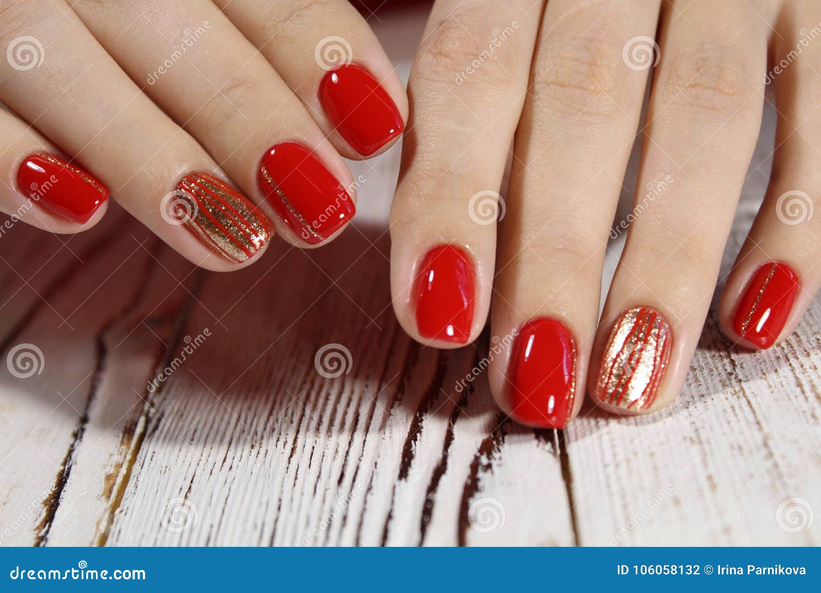 Manicured Nails Nail Polish Art Design. Stock Photo - Image of woman ...