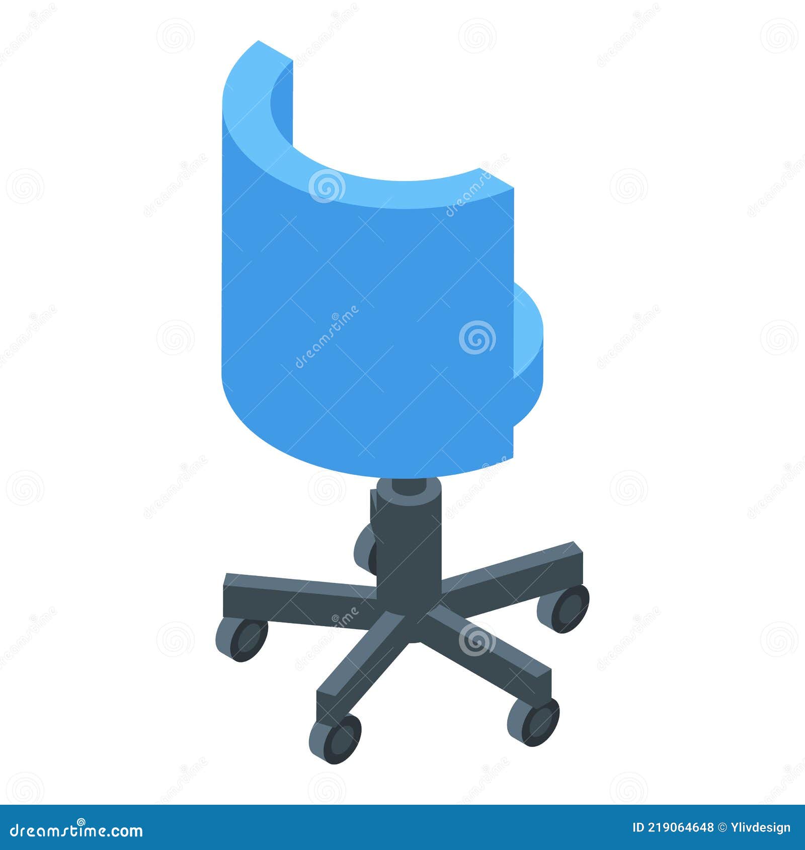 Manicurist Chair Icon, Isometric Style Stock Vector Illustration of manicurist, interior