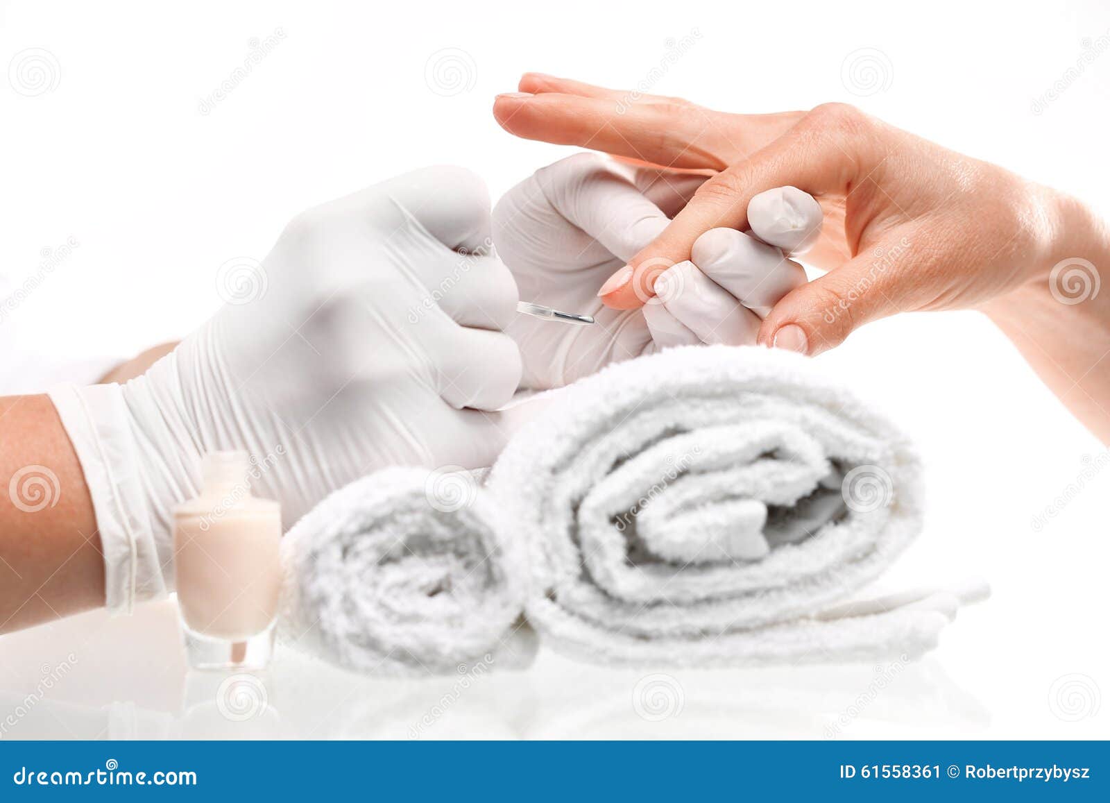 Manikure Klassische Manikure Stockbild Bild Von Klassische Manikure
