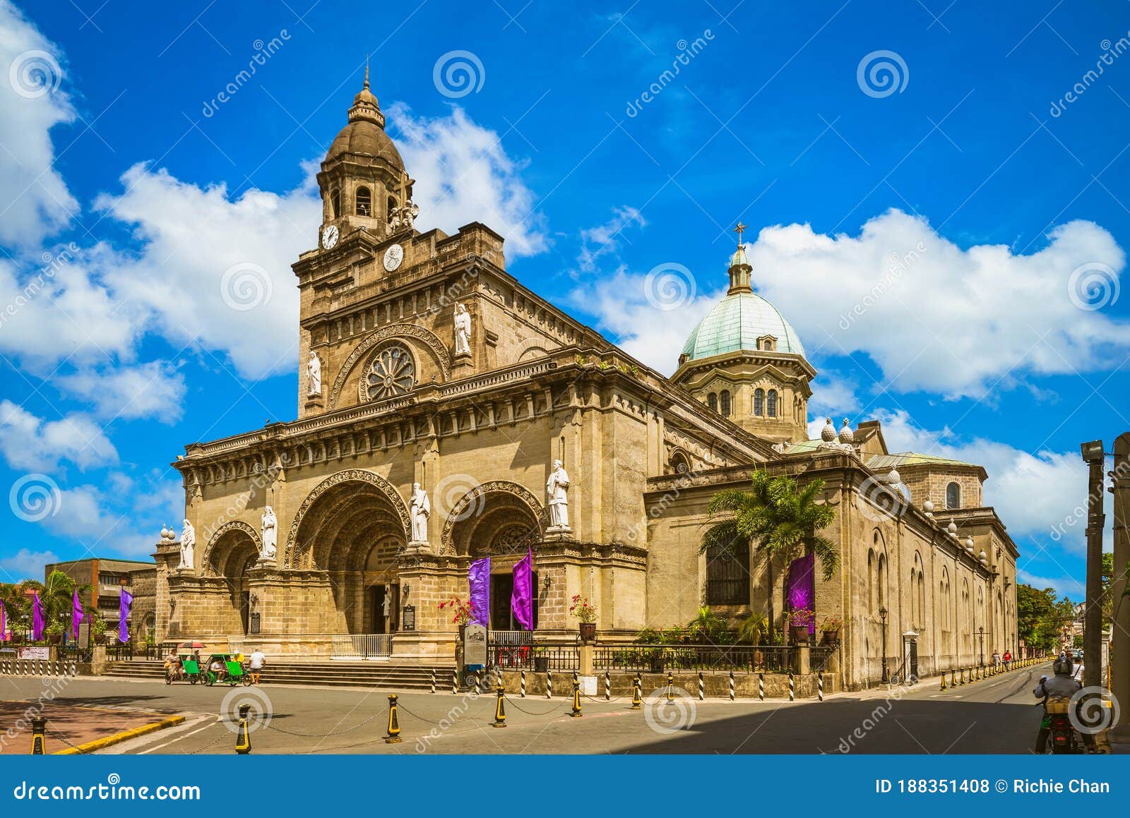 manila cathedral, intramuros, manila, philippines